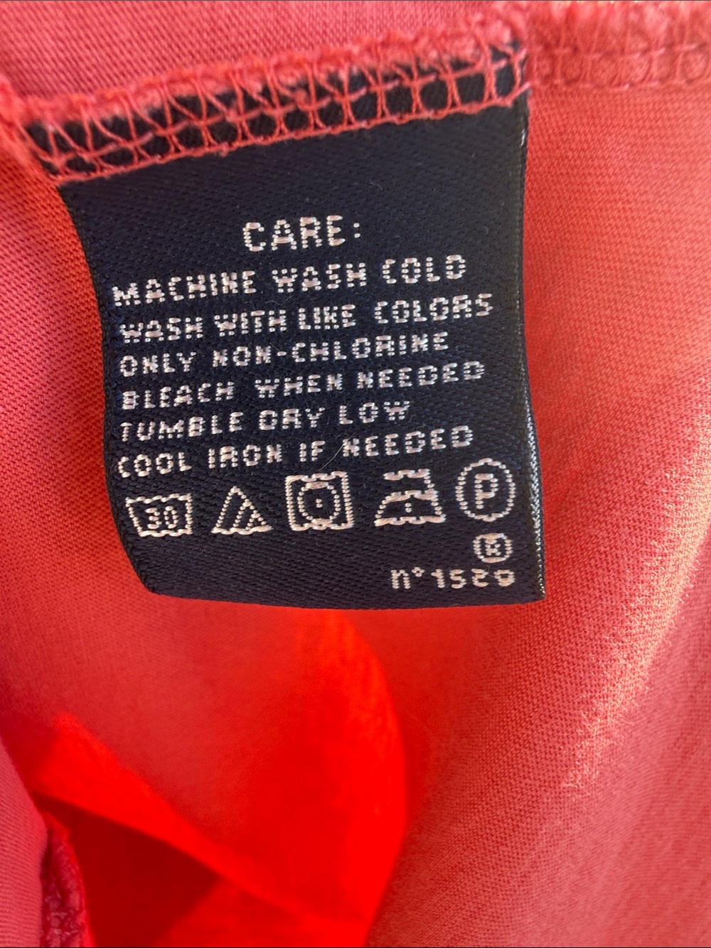 Polo by Ralph Lauren Coral Pink V-Neck Short Sleeve Tee - Picture 4 of 6